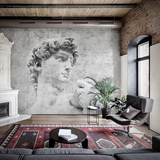 Фотообои в интерьере артикул DAVID, LOFT, Factura